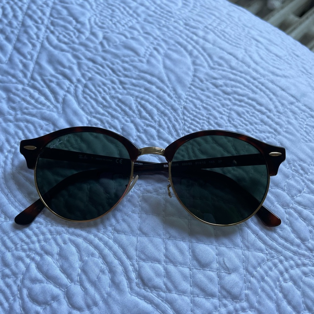 Ray Ban Round Tortoise Sunglasses Polarized
